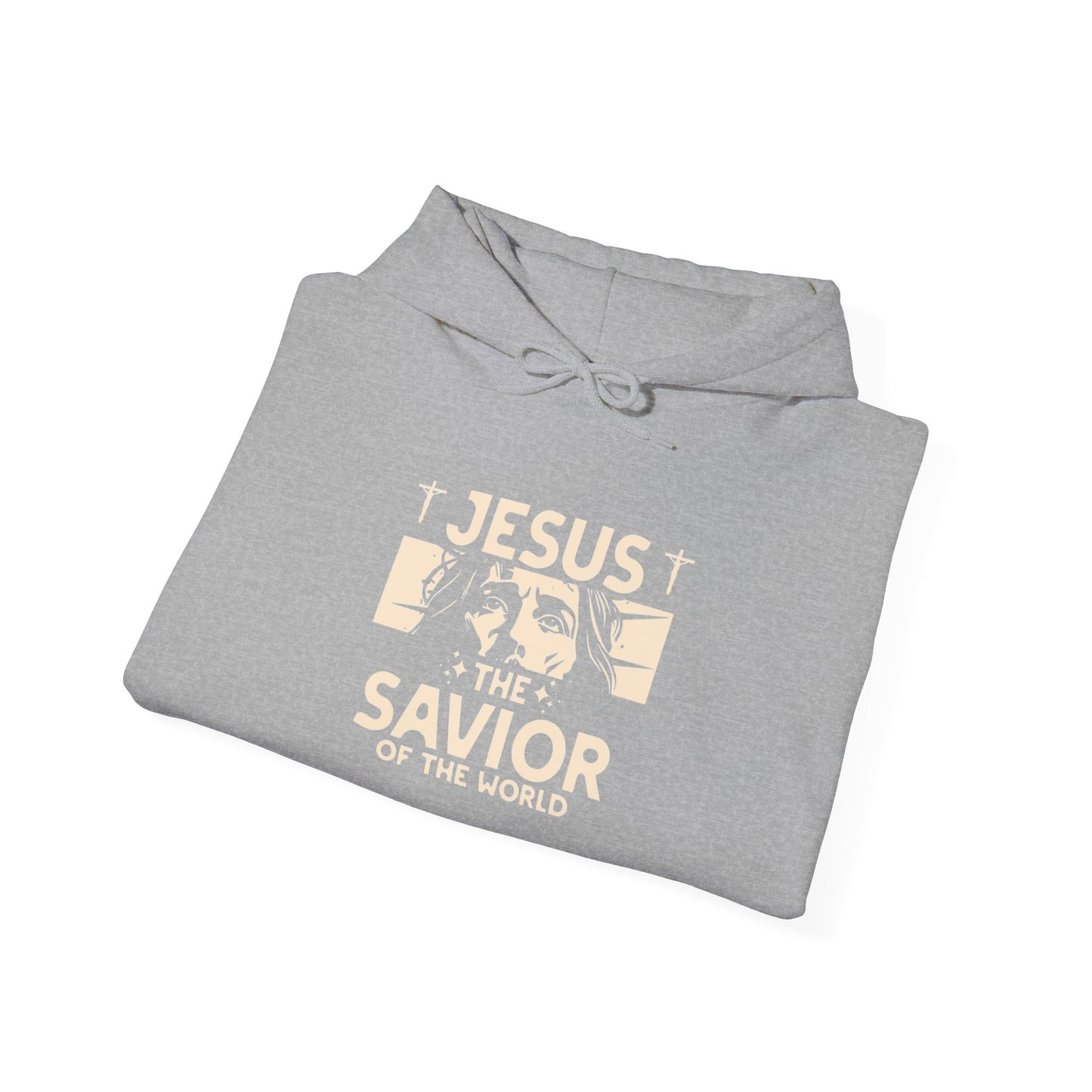 JESUS SAVIOR Motivational Hooded Sweatshirt
