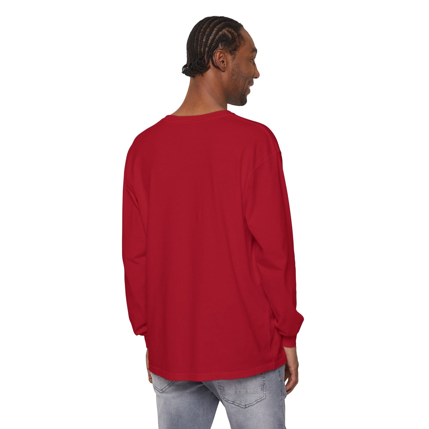 Send Me Garment-Dyed Long Sleeve Shirt - Here Am I! Send Me! Tee