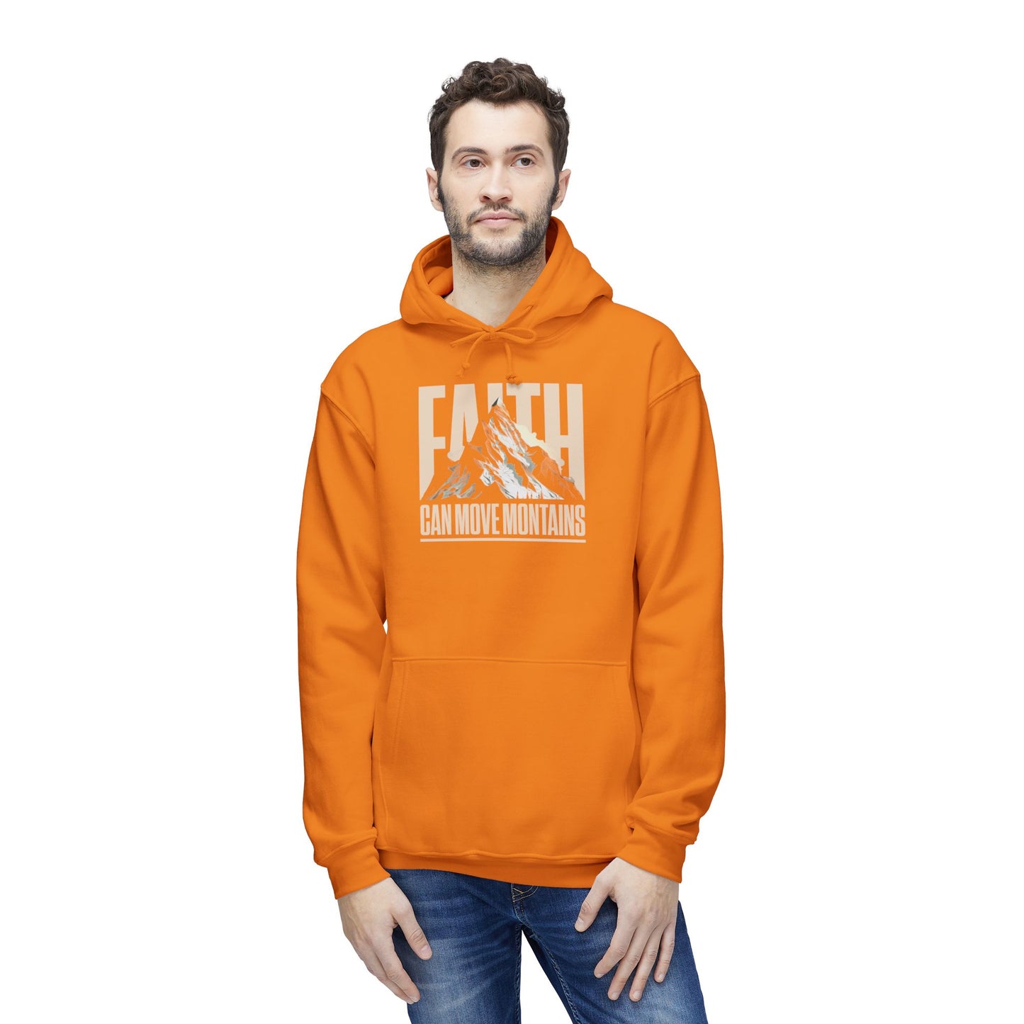 FAITH CAN MOVE MOUNTAINS Unisex Hooded Sweatshirt