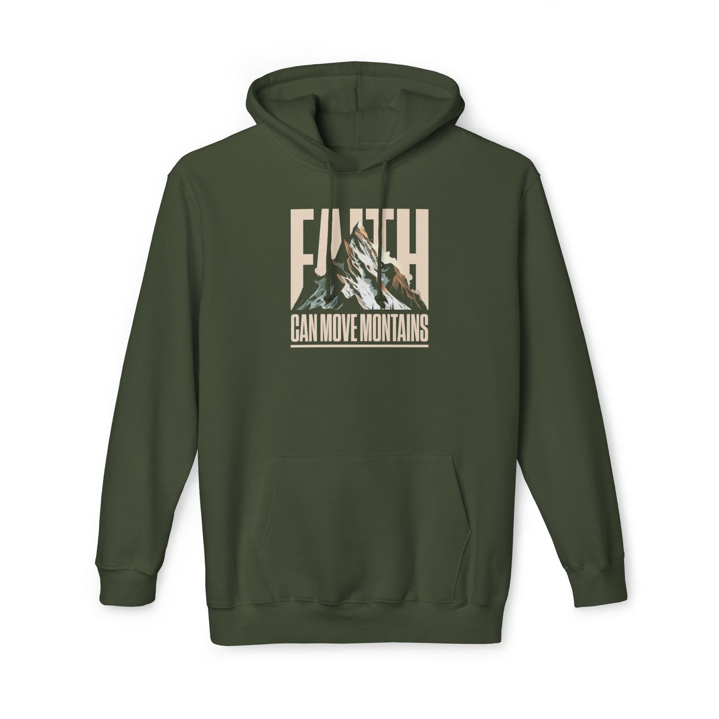 FAITH CAN MOVE MOUNTAINS Unisex Hooded Sweatshirt