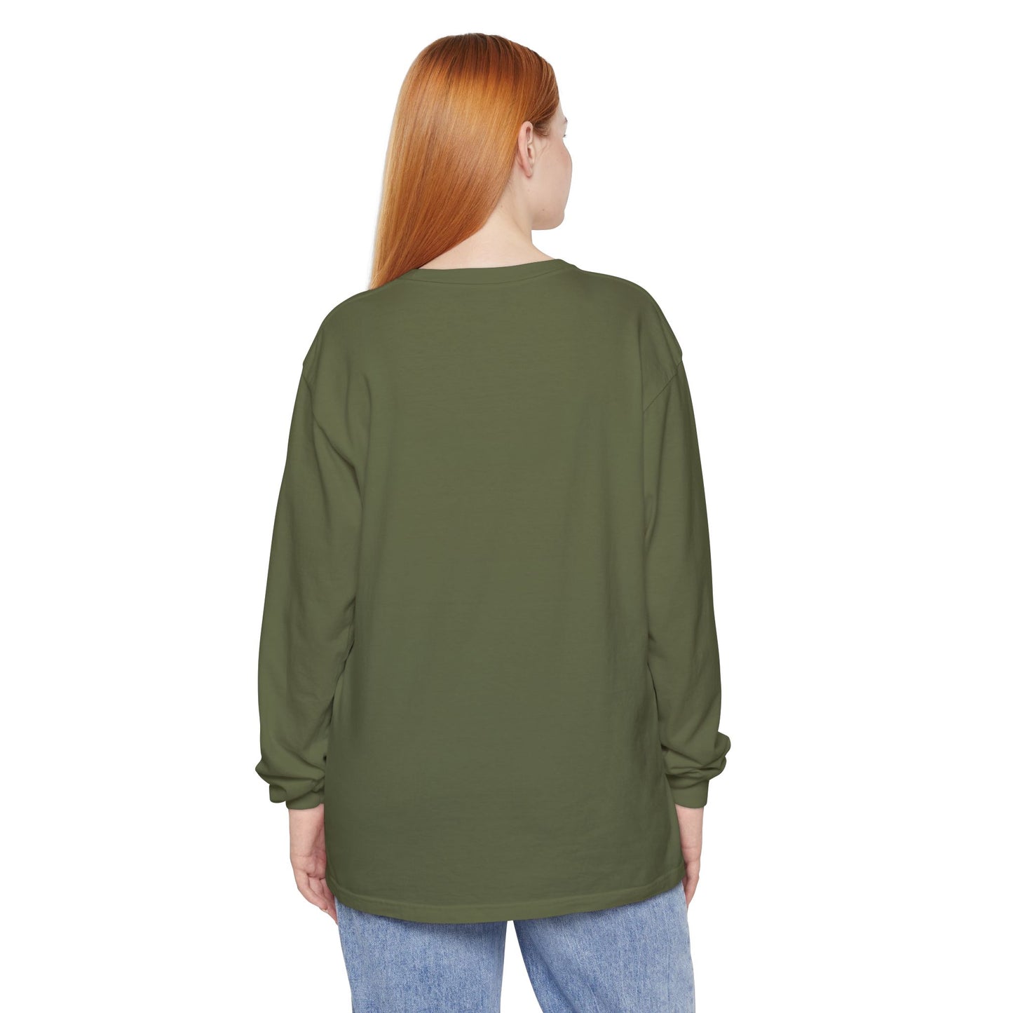 Send Me Garment-Dyed Long Sleeve Shirt - Here Am I! Send Me! Tee