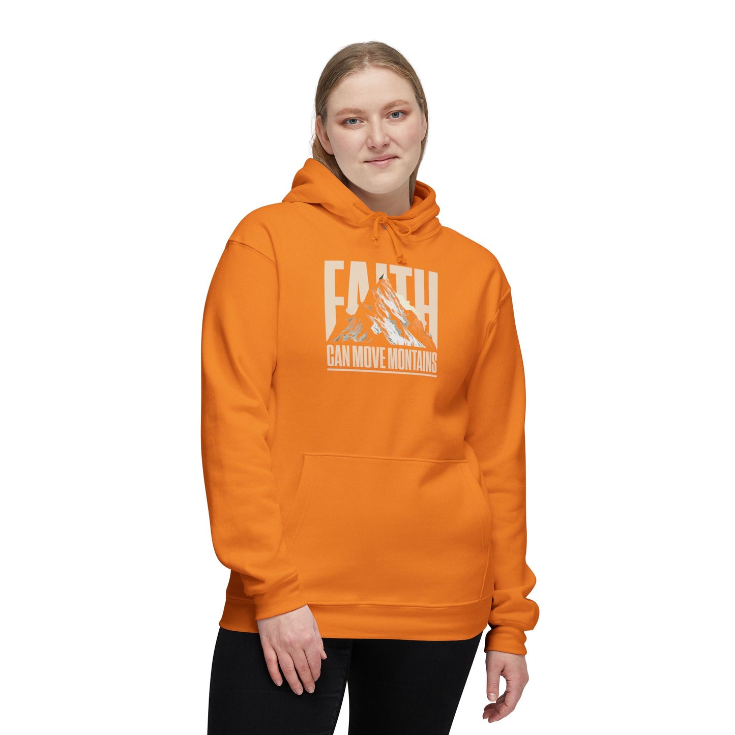 FAITH CAN MOVE MOUNTAINS Unisex Hooded Sweatshirt