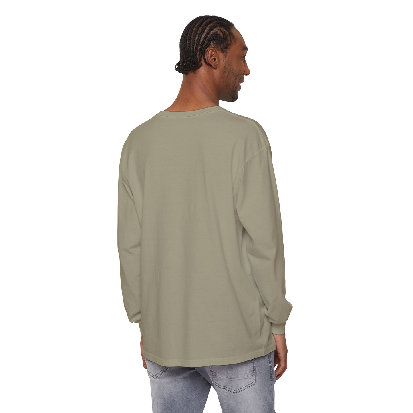 Send Me Garment-Dyed Long Sleeve Shirt - Here Am I! Send Me! Tee