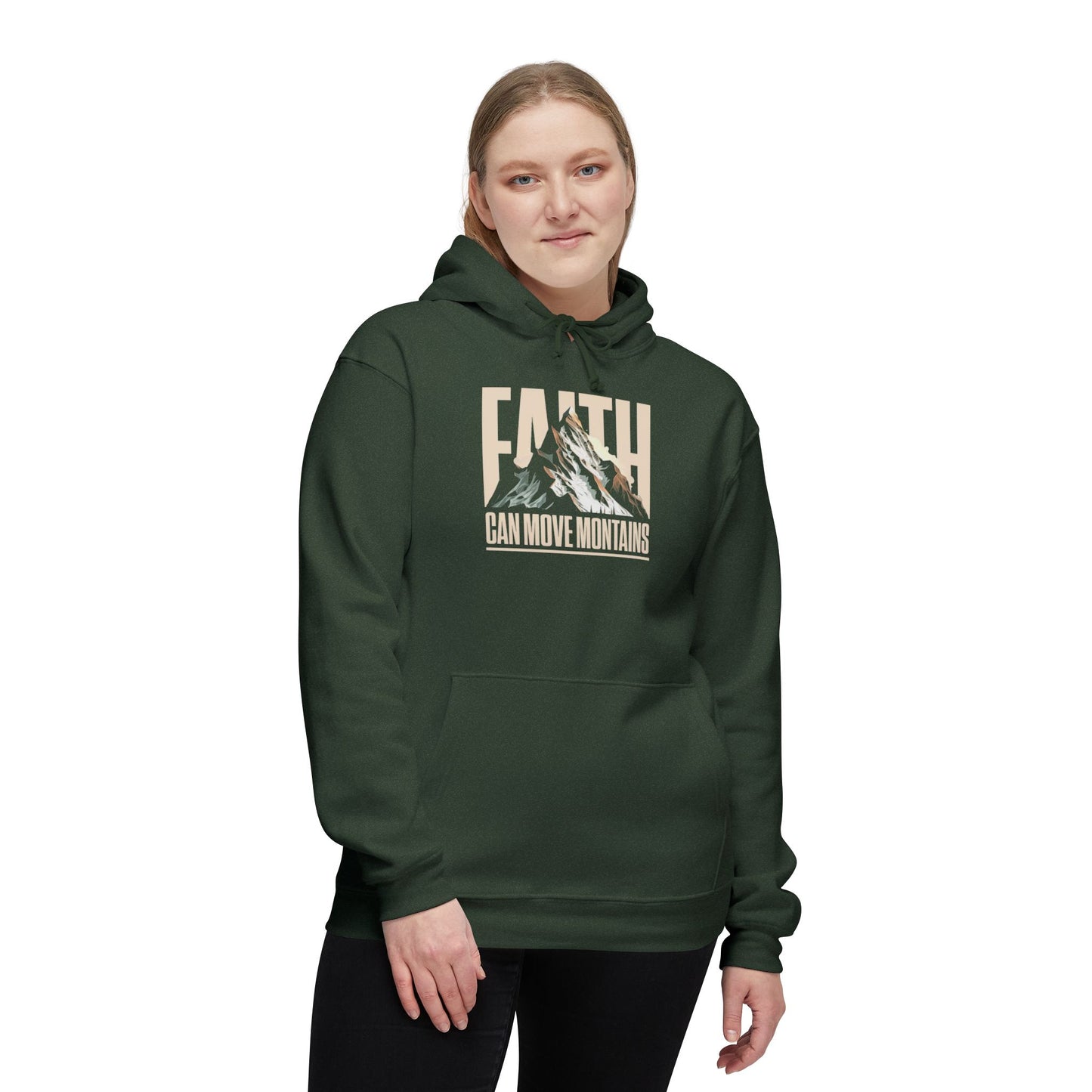 FAITH CAN MOVE MOUNTAINS Unisex Hooded Sweatshirt