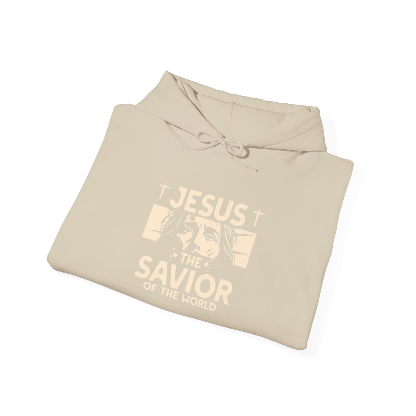 JESUS SAVIOR Motivational Hooded Sweatshirt