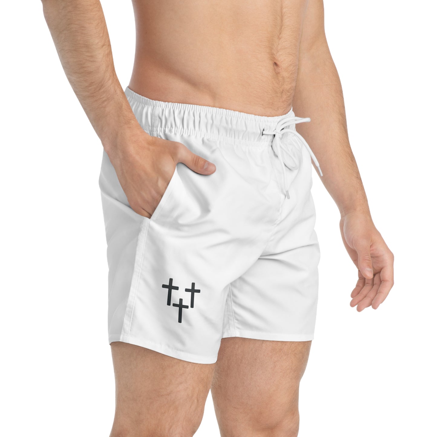 Stylish Swim Trunks, Summer Beachwear, Casual Swim Shorts, Men's Swim Gear, Vacation Essential, Trendy Swim Apparel