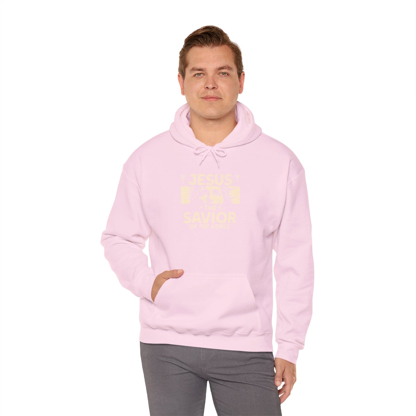 JESUS SAVIOR Motivational Hooded Sweatshirt