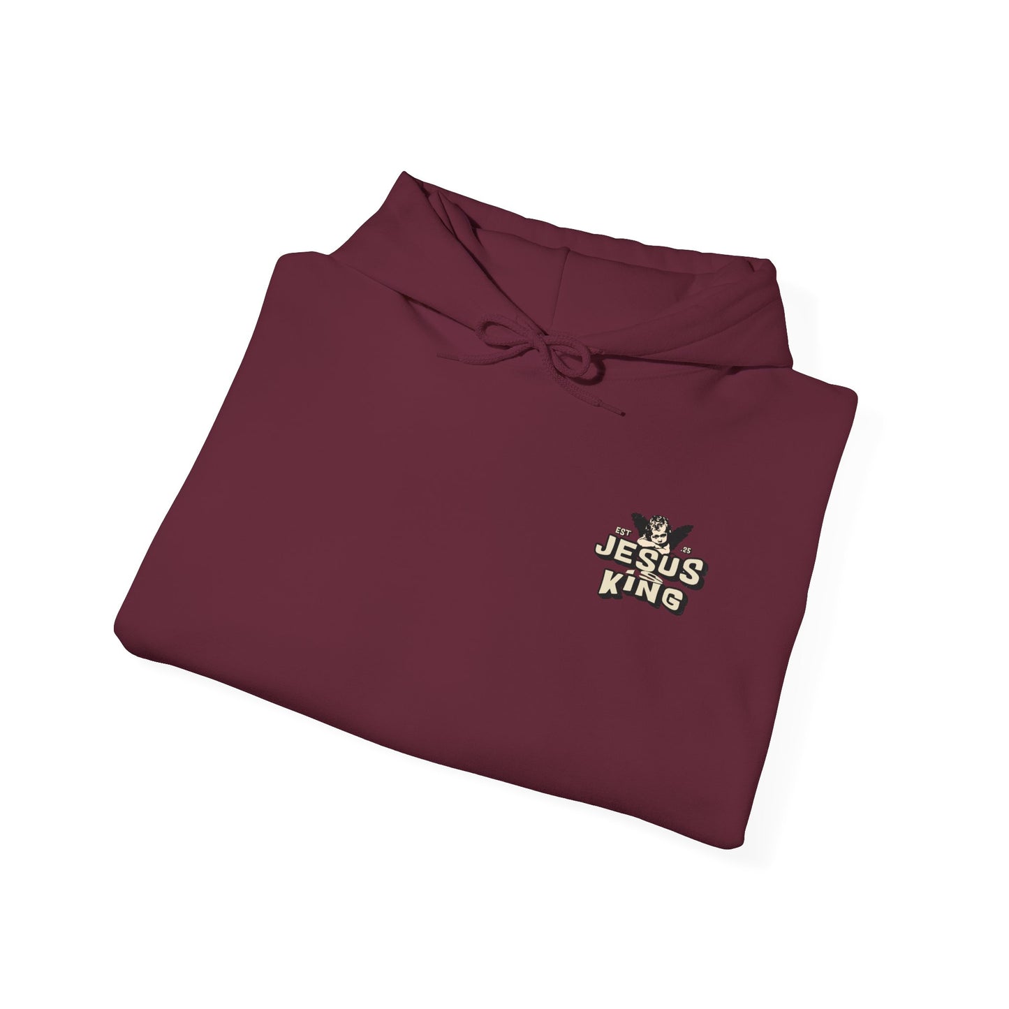 JESUS IS KING Motivational Hooded Sweatshirt