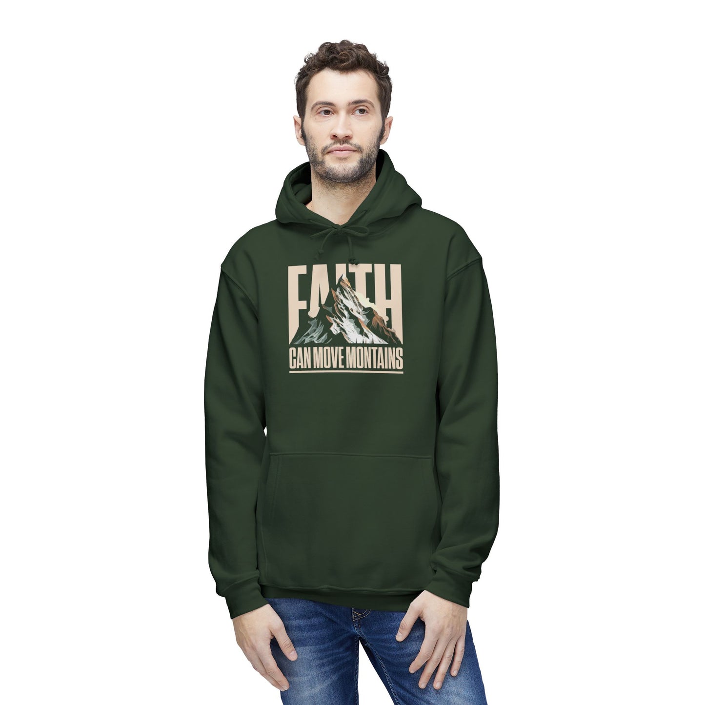 FAITH CAN MOVE MOUNTAINS Unisex Hooded Sweatshirt