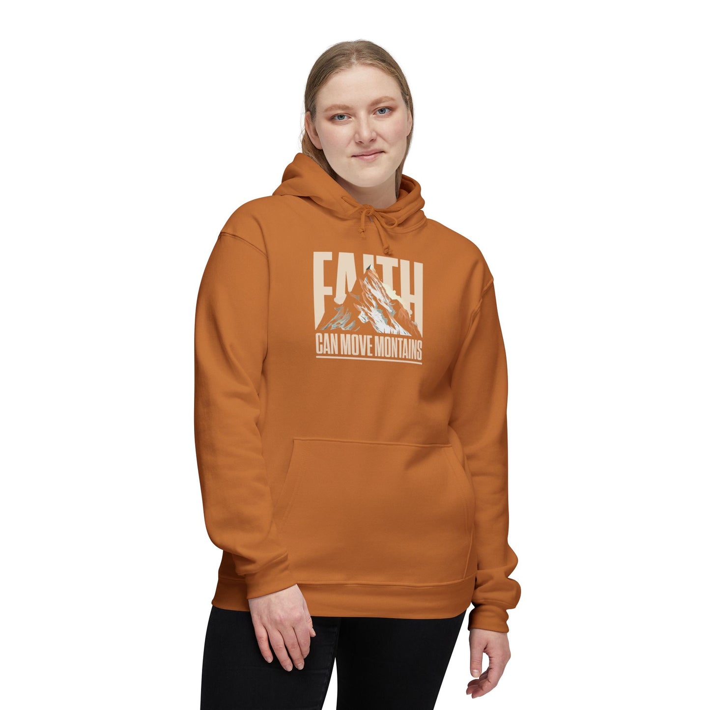 FAITH CAN MOVE MOUNTAINS Unisex Hooded Sweatshirt