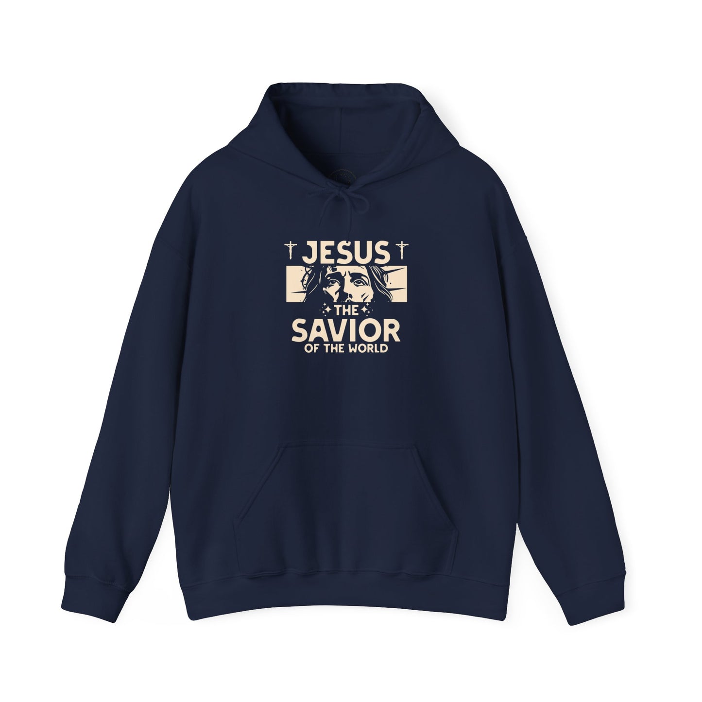JESUS SAVIOR Motivational Hooded Sweatshirt