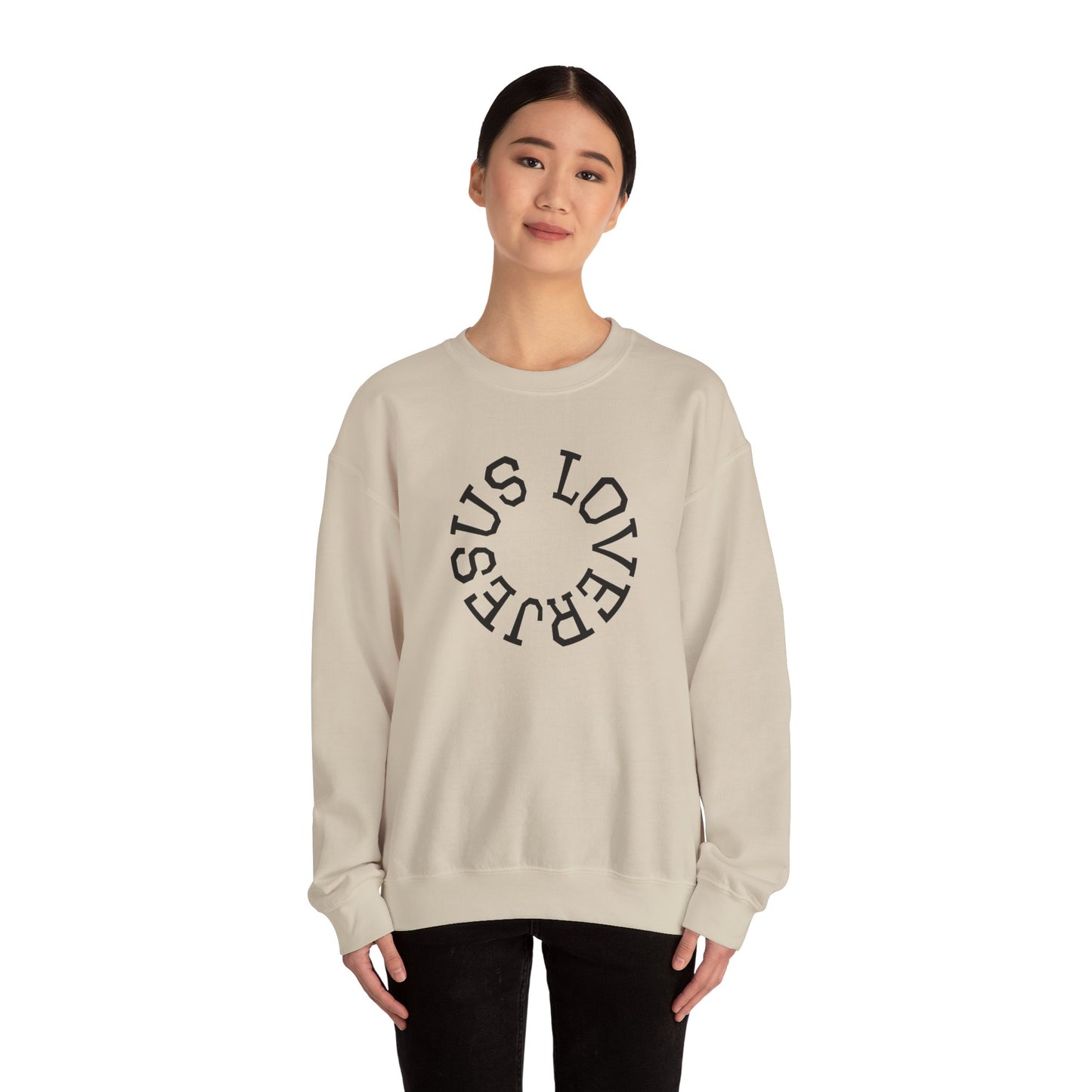 Jesus Lover Faith-Inspired Crewneck Sweatshirt, Various Colors