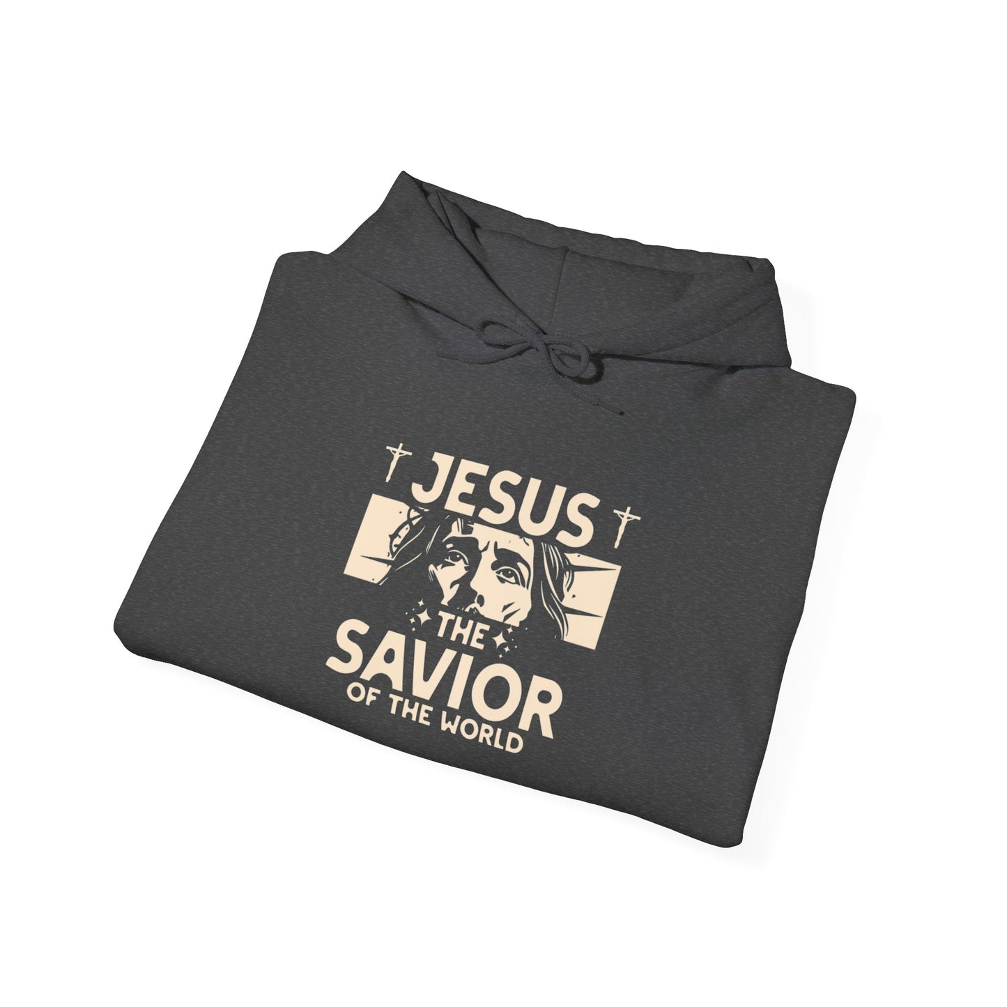 JESUS SAVIOR Motivational Hooded Sweatshirt
