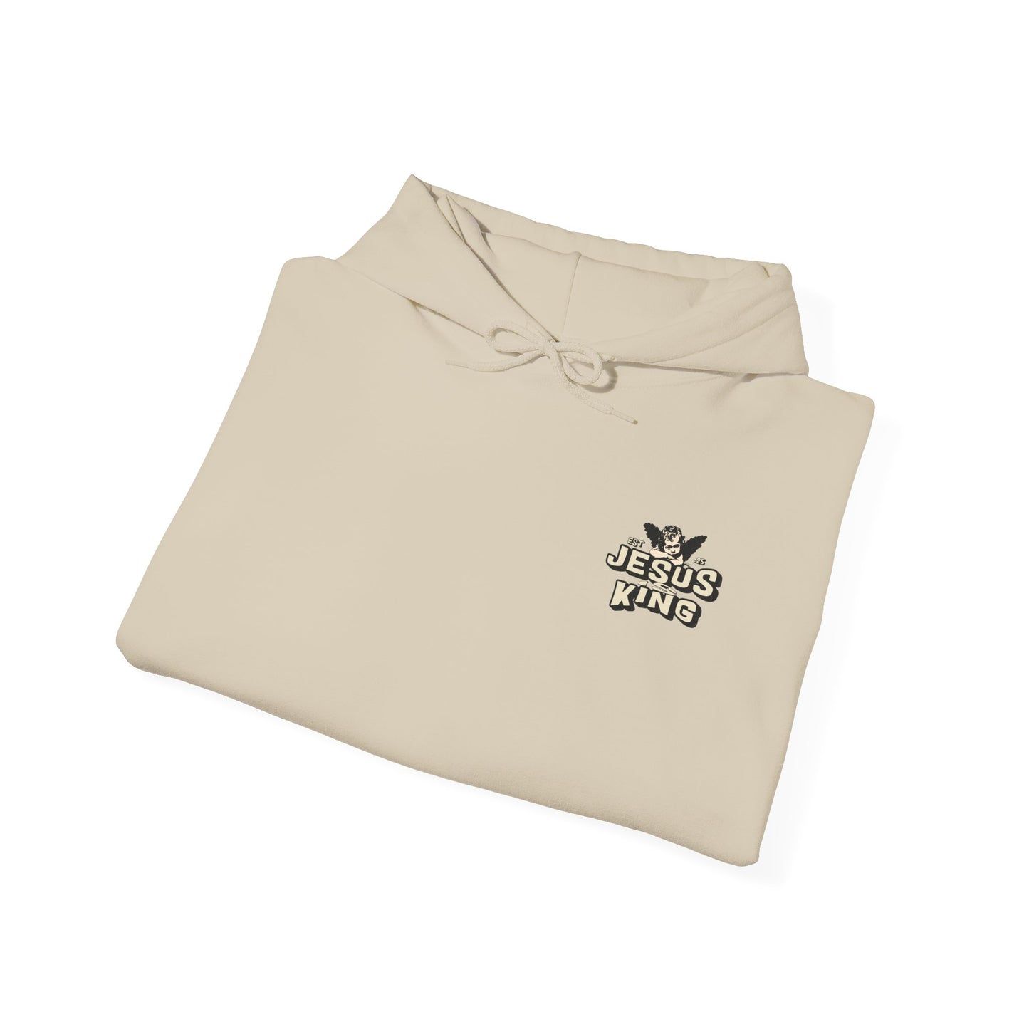 JESUS IS KING Motivational Hooded Sweatshirt