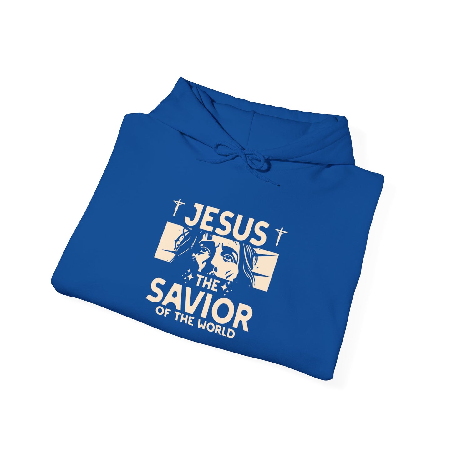 JESUS SAVIOR Motivational Hooded Sweatshirt