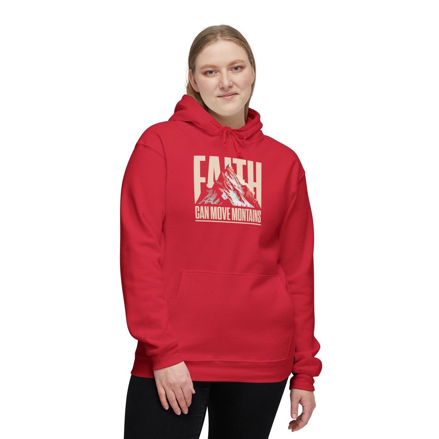 FAITH CAN MOVE MOUNTAINS Unisex Hooded Sweatshirt