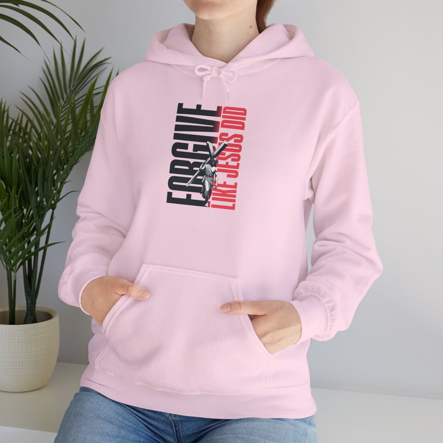 FORGIVE LIKE JESUS Motivational Hooded Sweatshirt