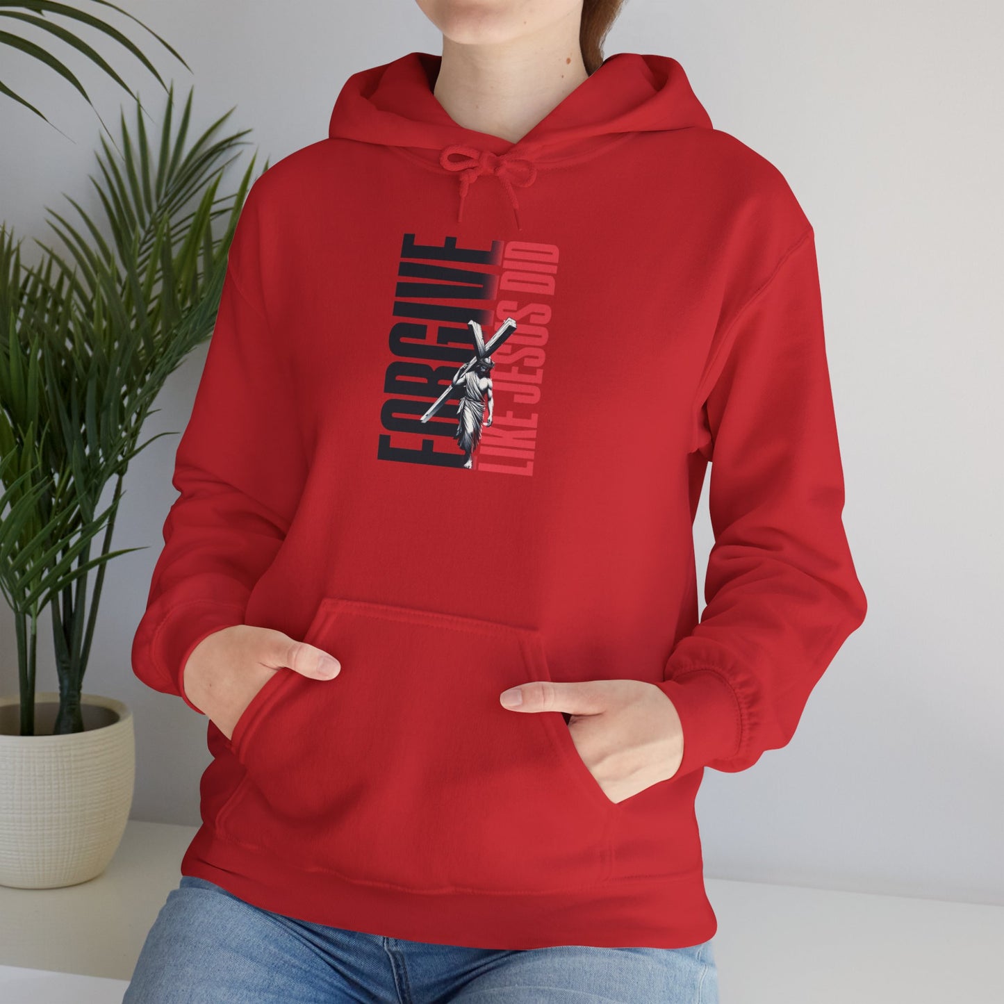 FORGIVE LIKE JESUS Motivational Hooded Sweatshirt