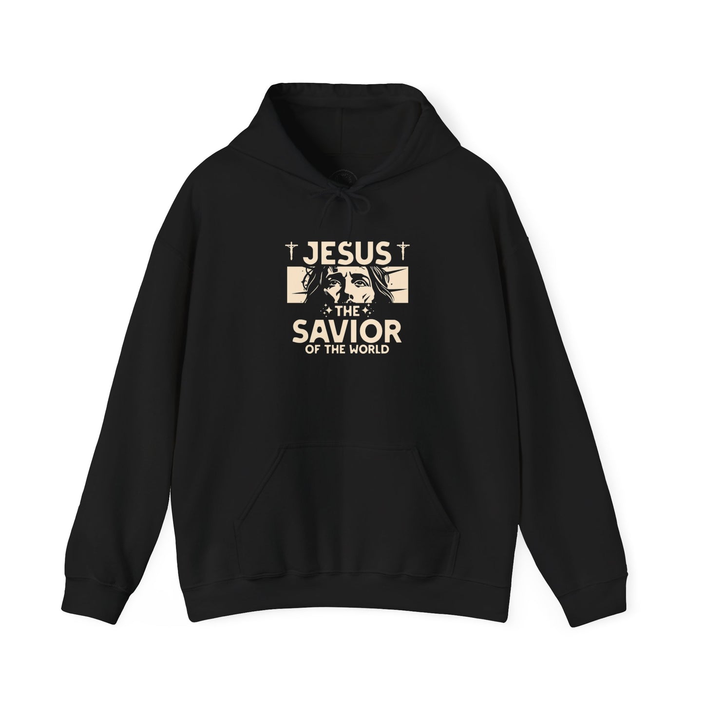 JESUS SAVIOR Motivational Hooded Sweatshirt