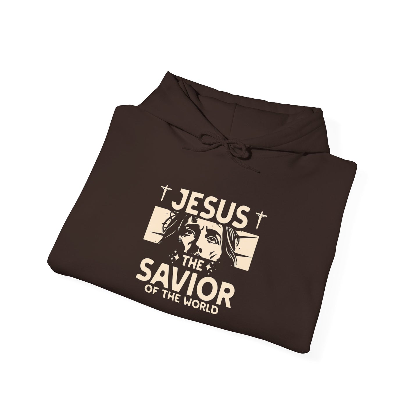 JESUS SAVIOR Motivational Hooded Sweatshirt