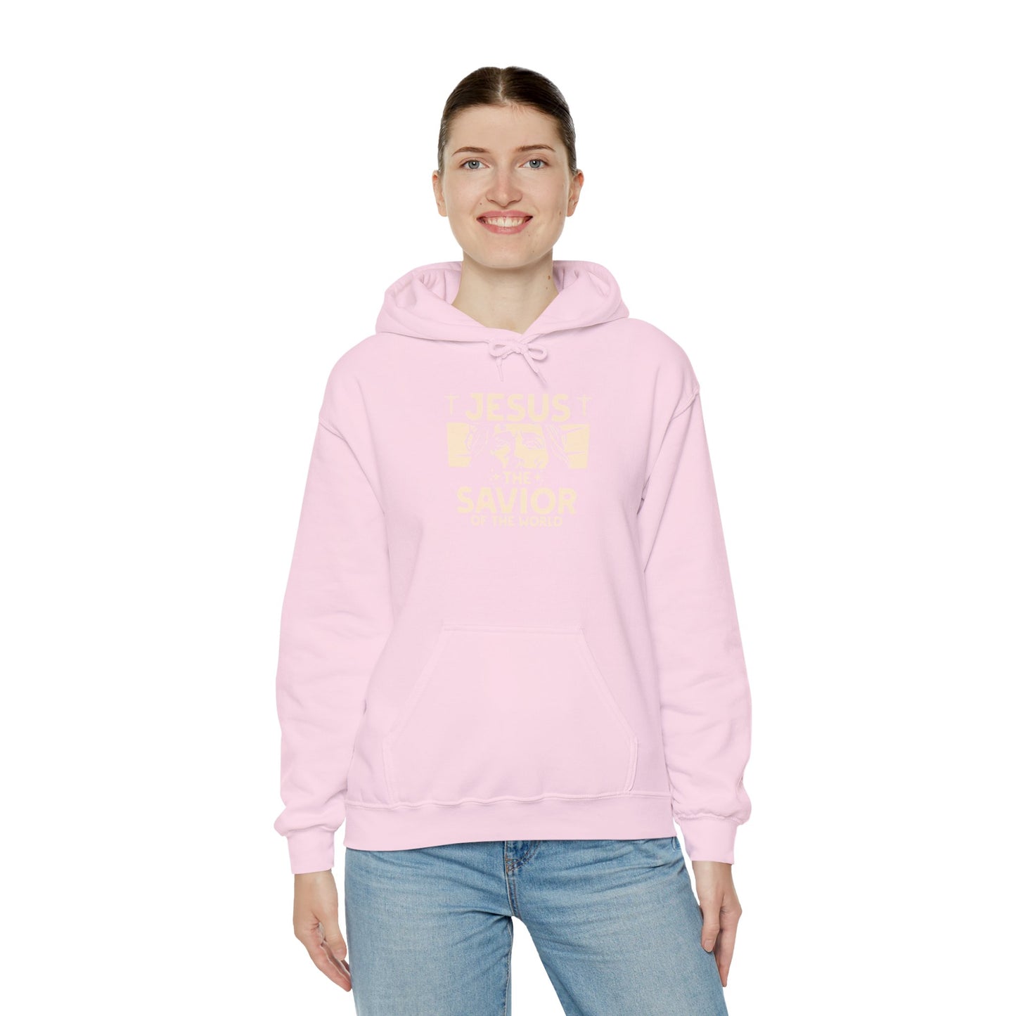 JESUS SAVIOR Motivational Hooded Sweatshirt
