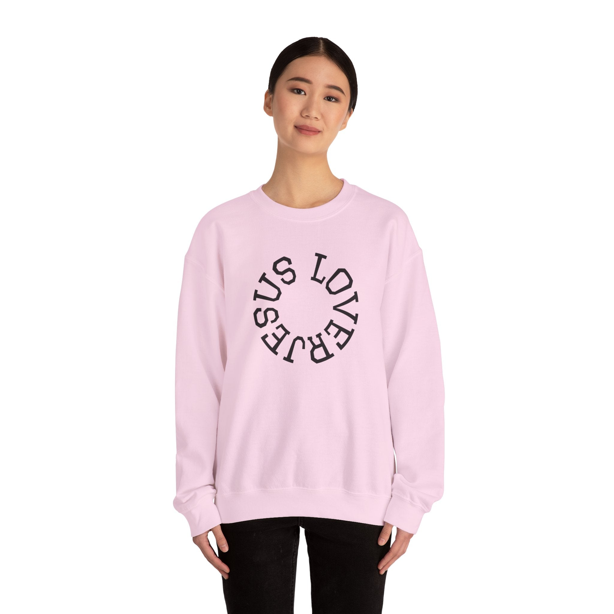 Jesus Lover Faith-Inspired Crewneck Sweatshirt, Various Colors