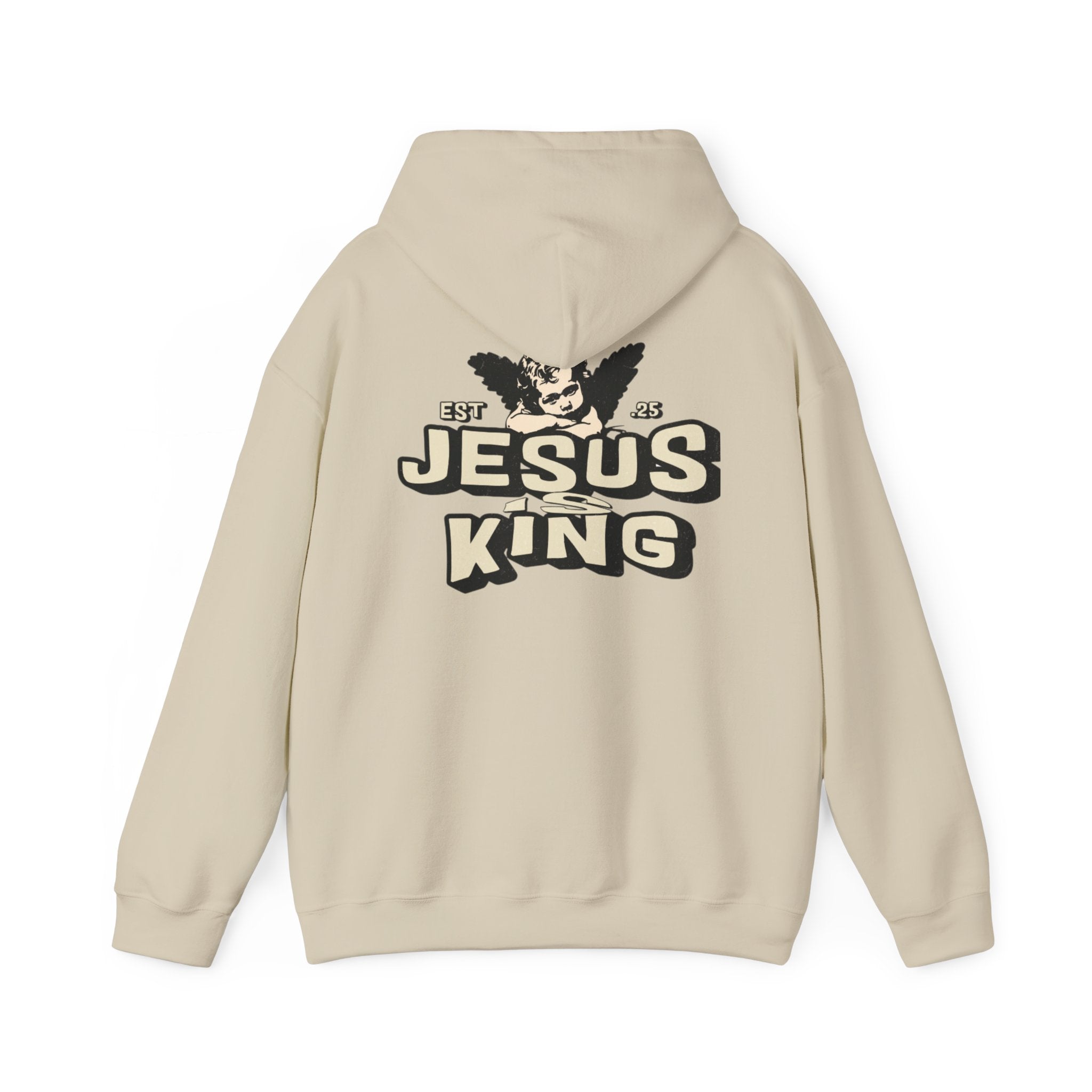 JESUS IS KING Motivational Hooded Sweatshirt