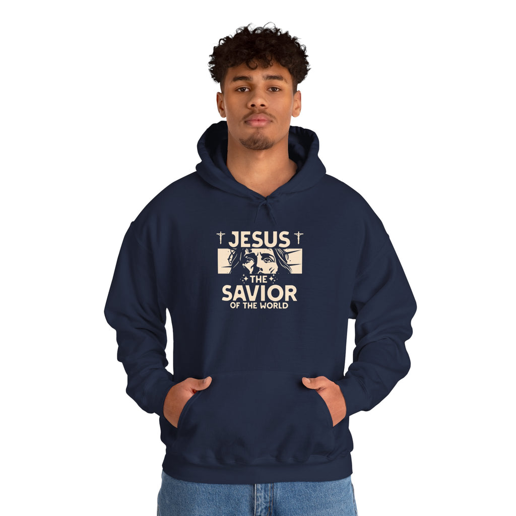 JESUS SAVIOR  Motivational Hooded Sweatshirt
