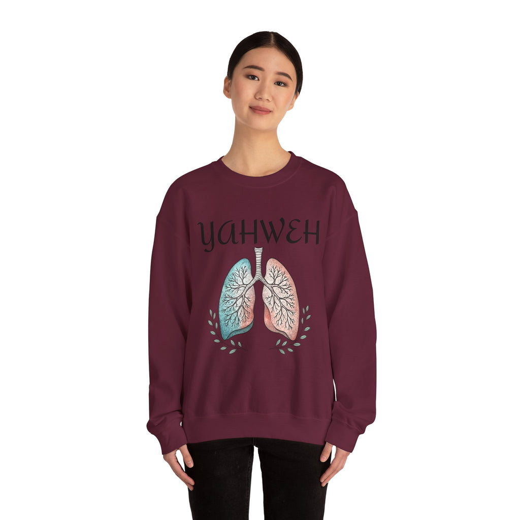 YAHWEH Faith-Inspired Crewneck Sweatshirt Various Colors