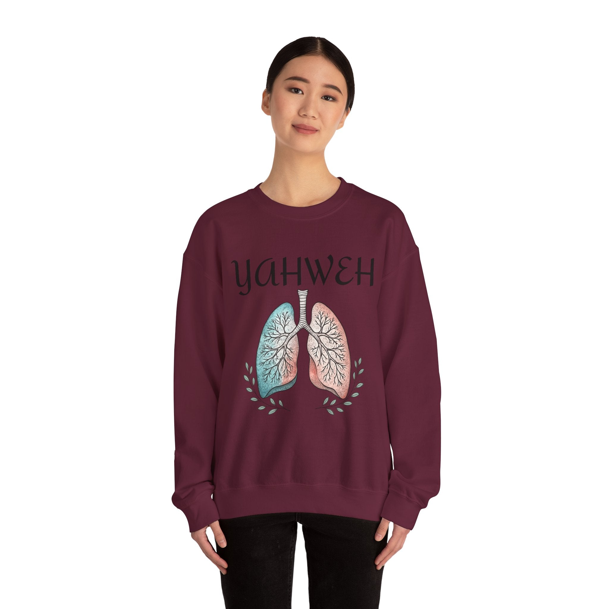 YAHWEH Faith-Inspired Crewneck Sweatshirt Various Colors