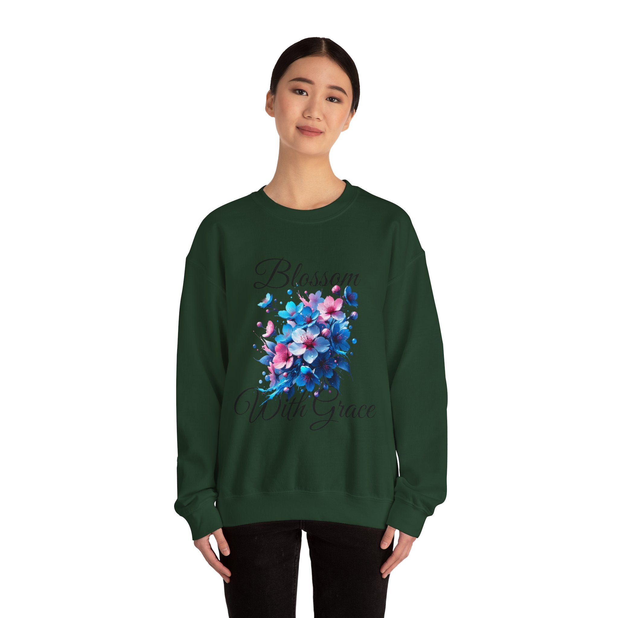 BLOSSOM Stylish Faith-Inspired Crewneck Sweatshirt
