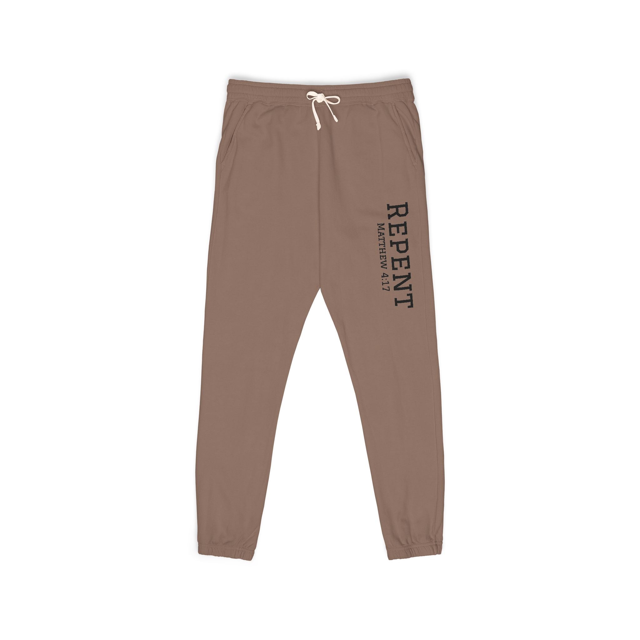 Repent Comfortable Garment-Dyed Fleece Sweatpants Unisex