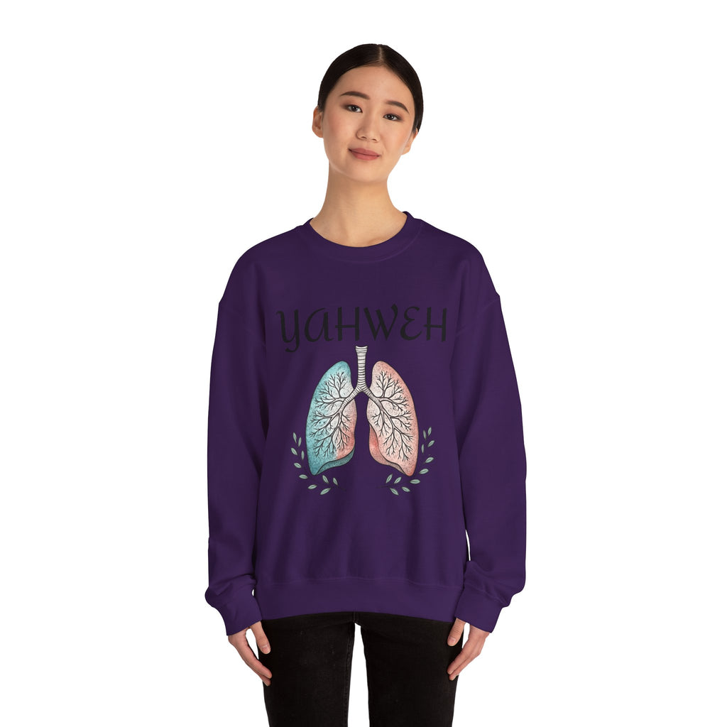 YAHWEH Faith-Inspired Crewneck Sweatshirt Various Colors