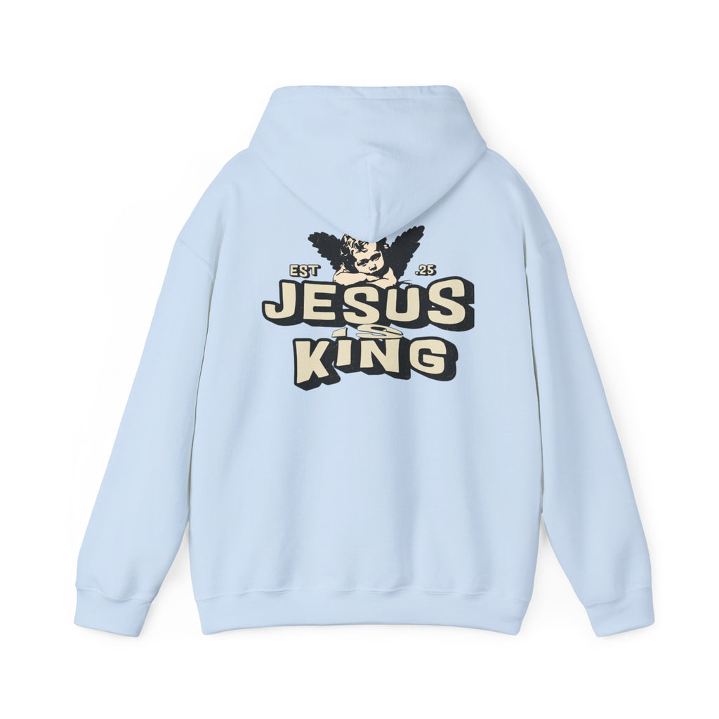 JESUS IS KING Motivational Hooded Sweatshirt