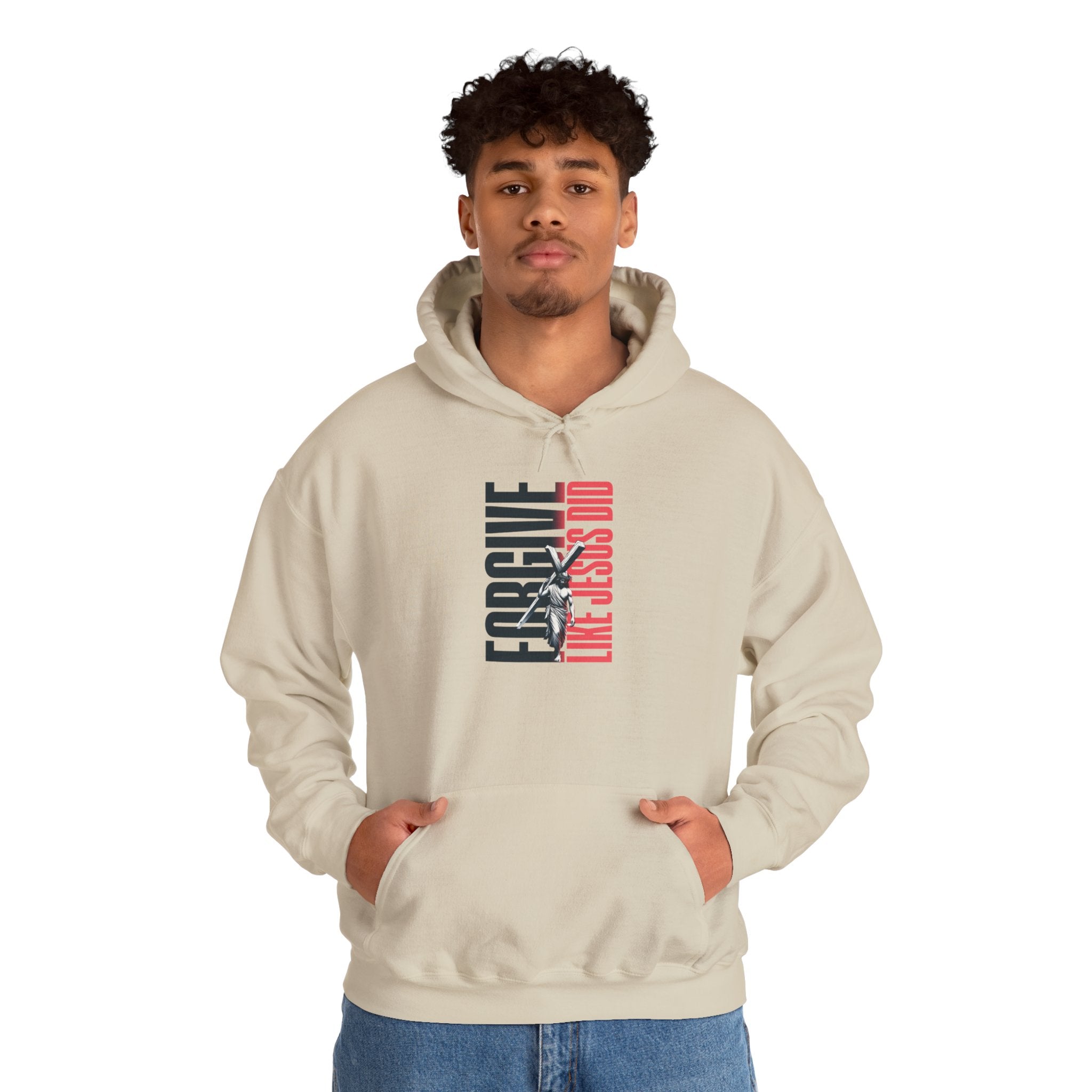 FORGIVE LIKE JESUS Motivational Hooded Sweatshirt