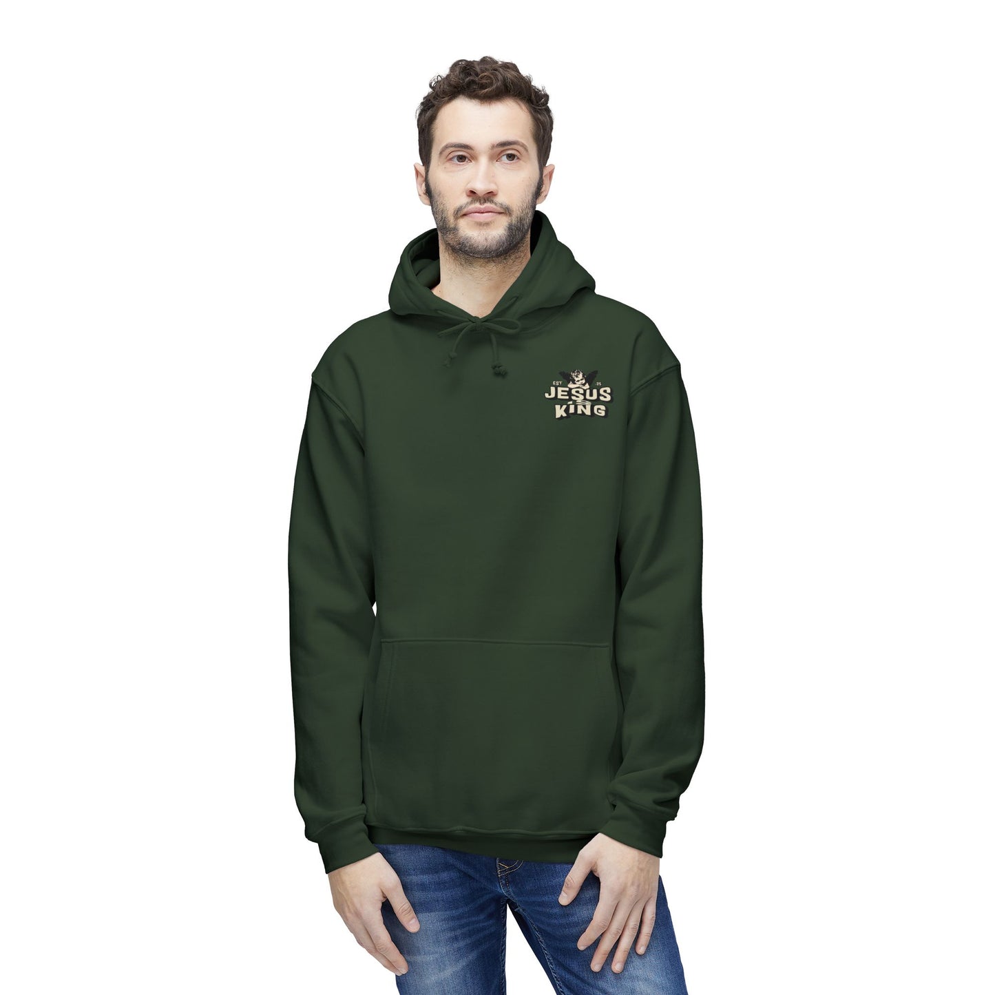 JESUS IS KING Unisex Hooded Sweatshirt