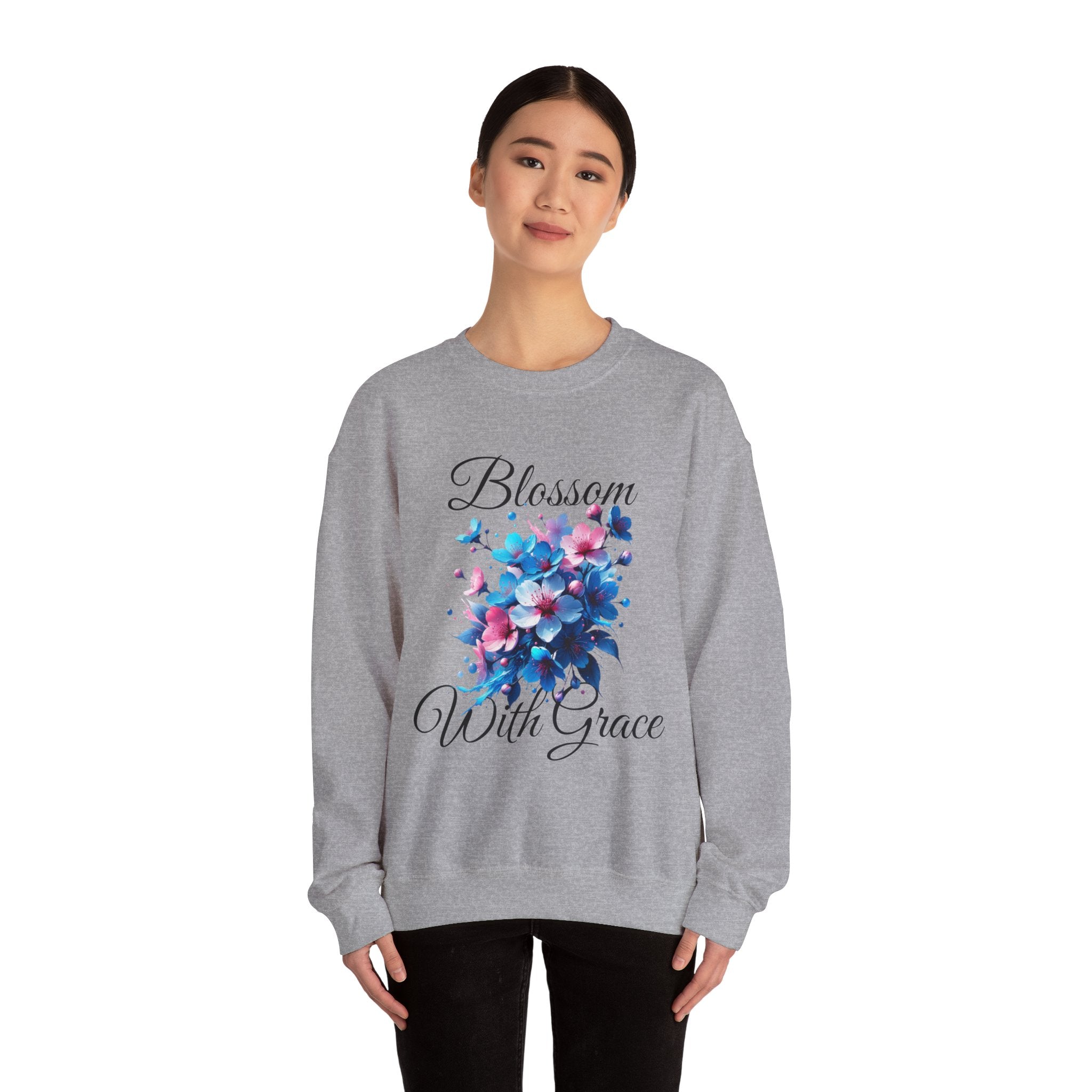 BLOSSOM Stylish Faith-Inspired Crewneck Sweatshirt