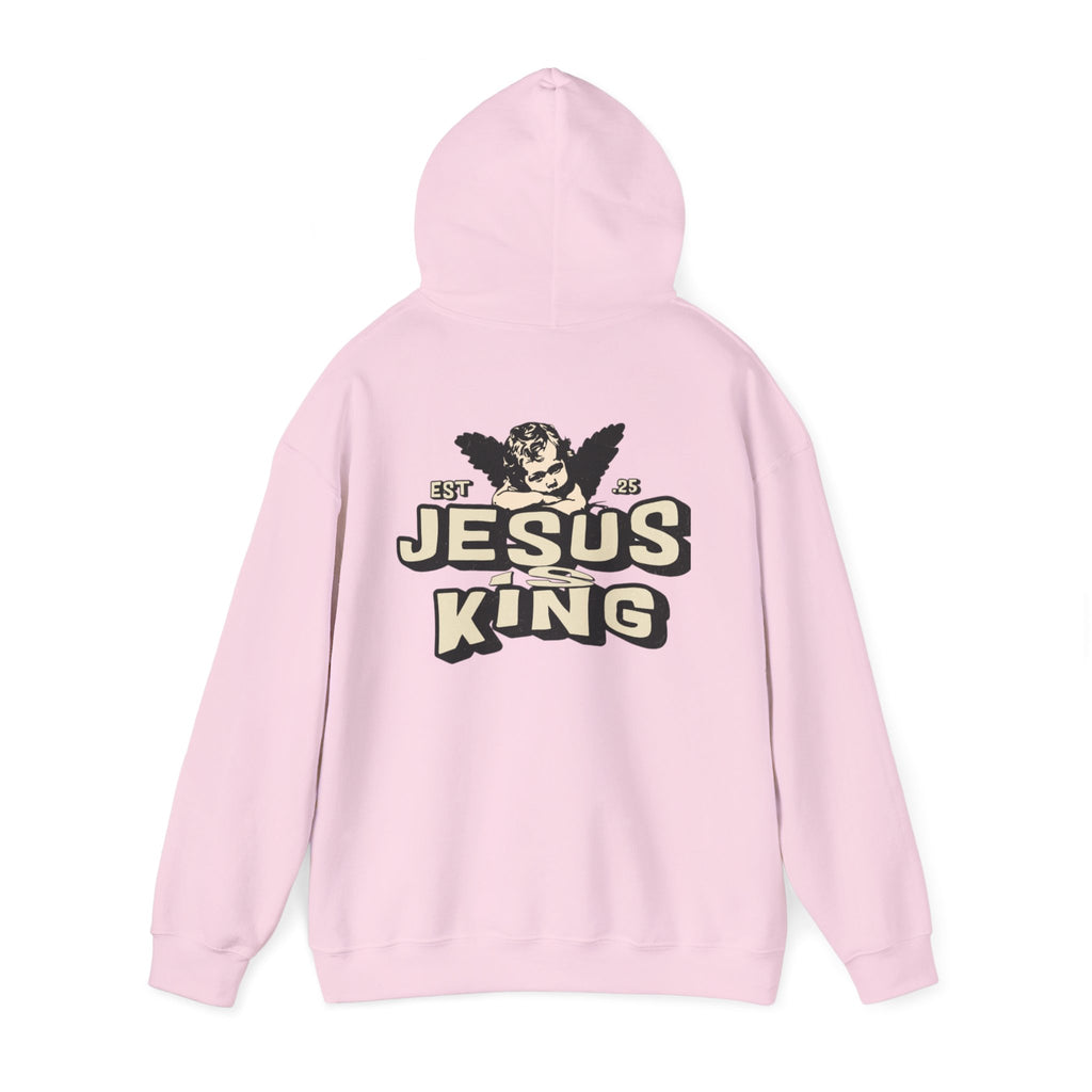 JESUS IS KING Motivational Hooded Sweatshirt