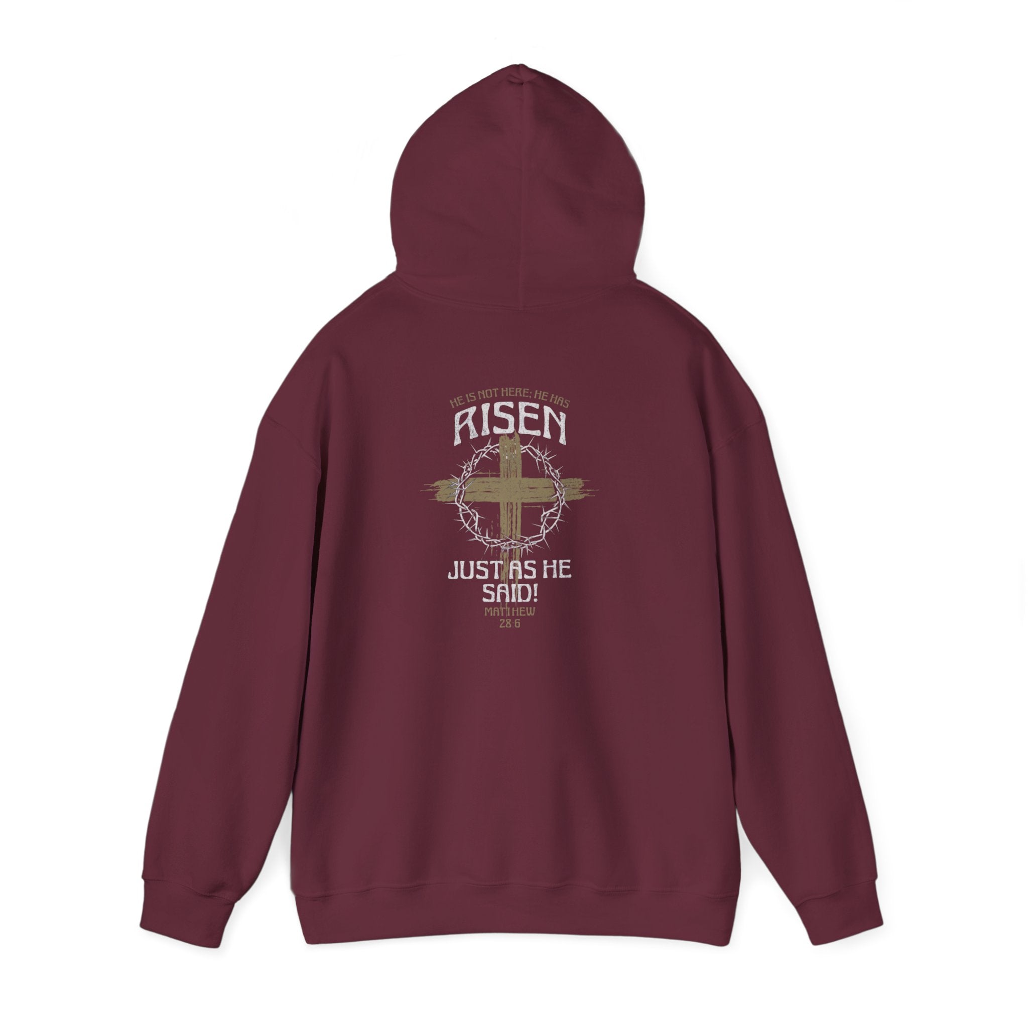 RISEN  Motivational Hooded Sweatshirt