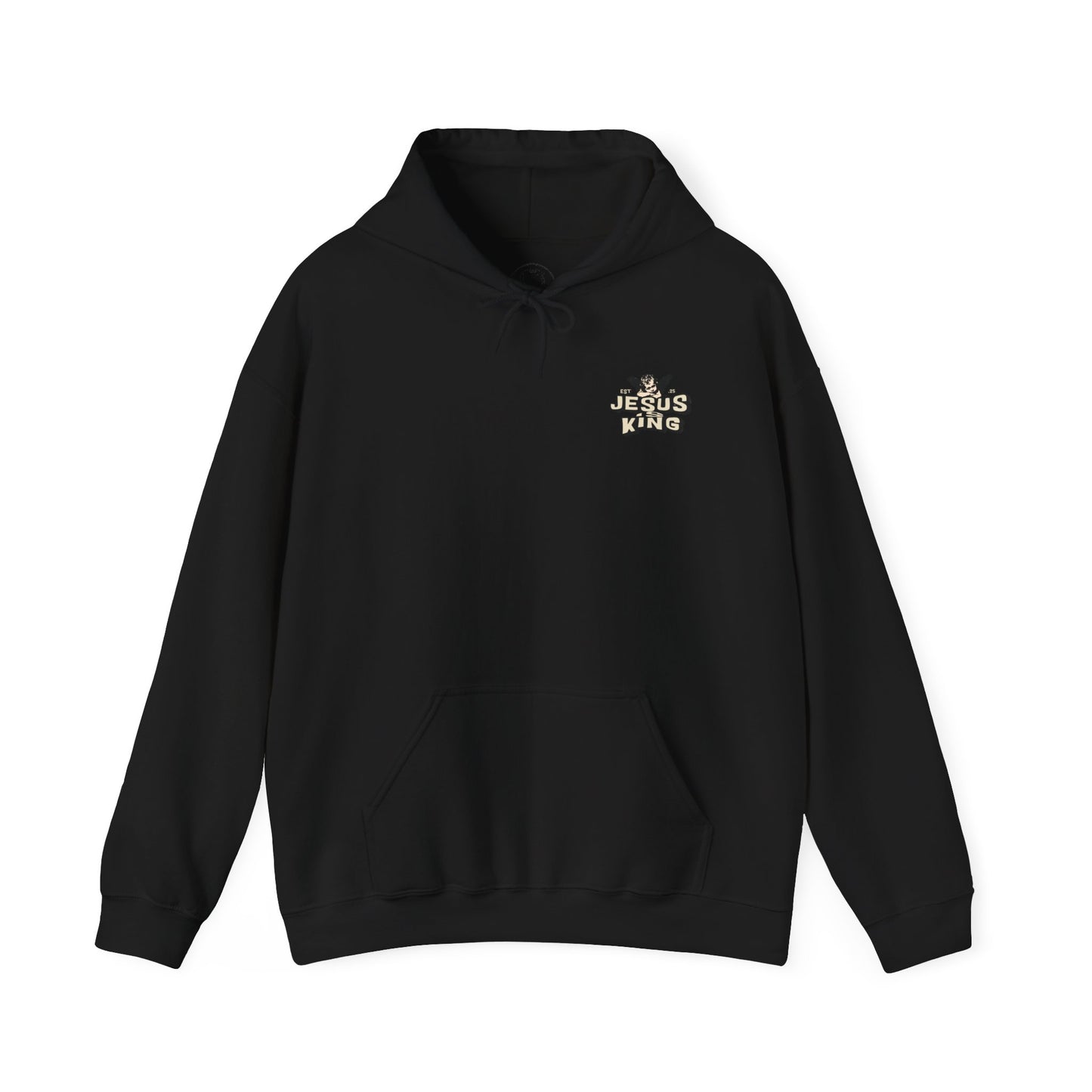 JESUS IS KING Motivational Hooded Sweatshirt