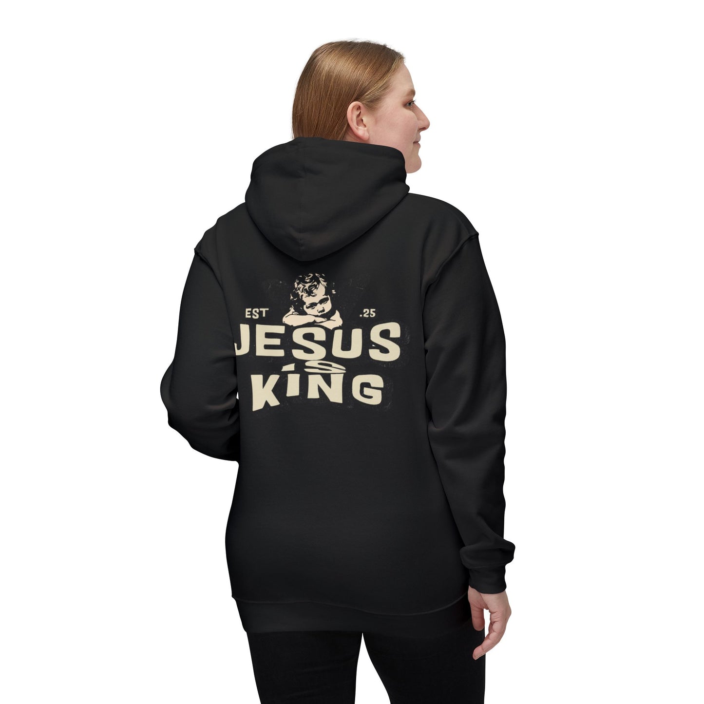 JESUS IS KING Unisex Hooded Sweatshirt