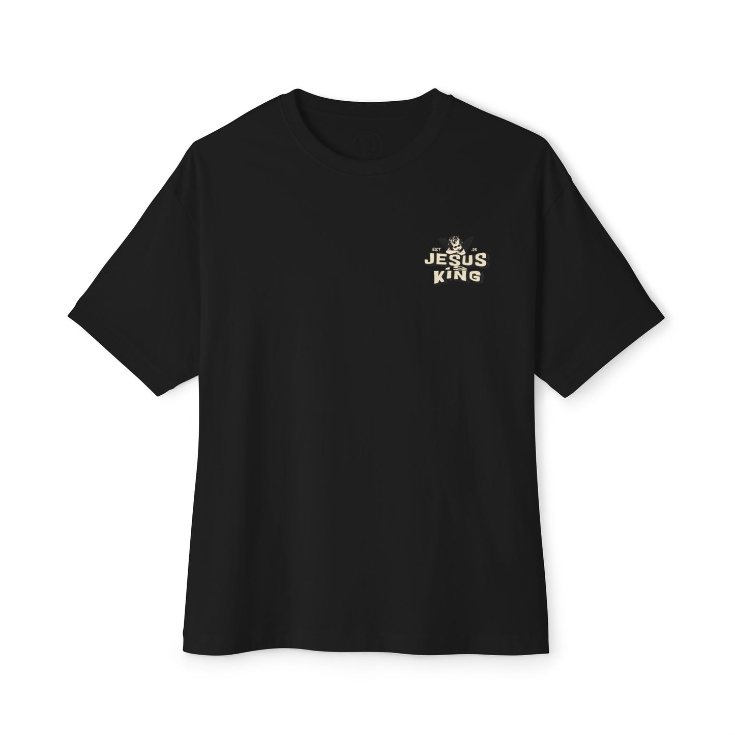 Jesus King Unisex Oversized Tee - Casual Outing, Spiritual Gift, Sunday Service, Inspirational Fashion, Trendy Lifestyle