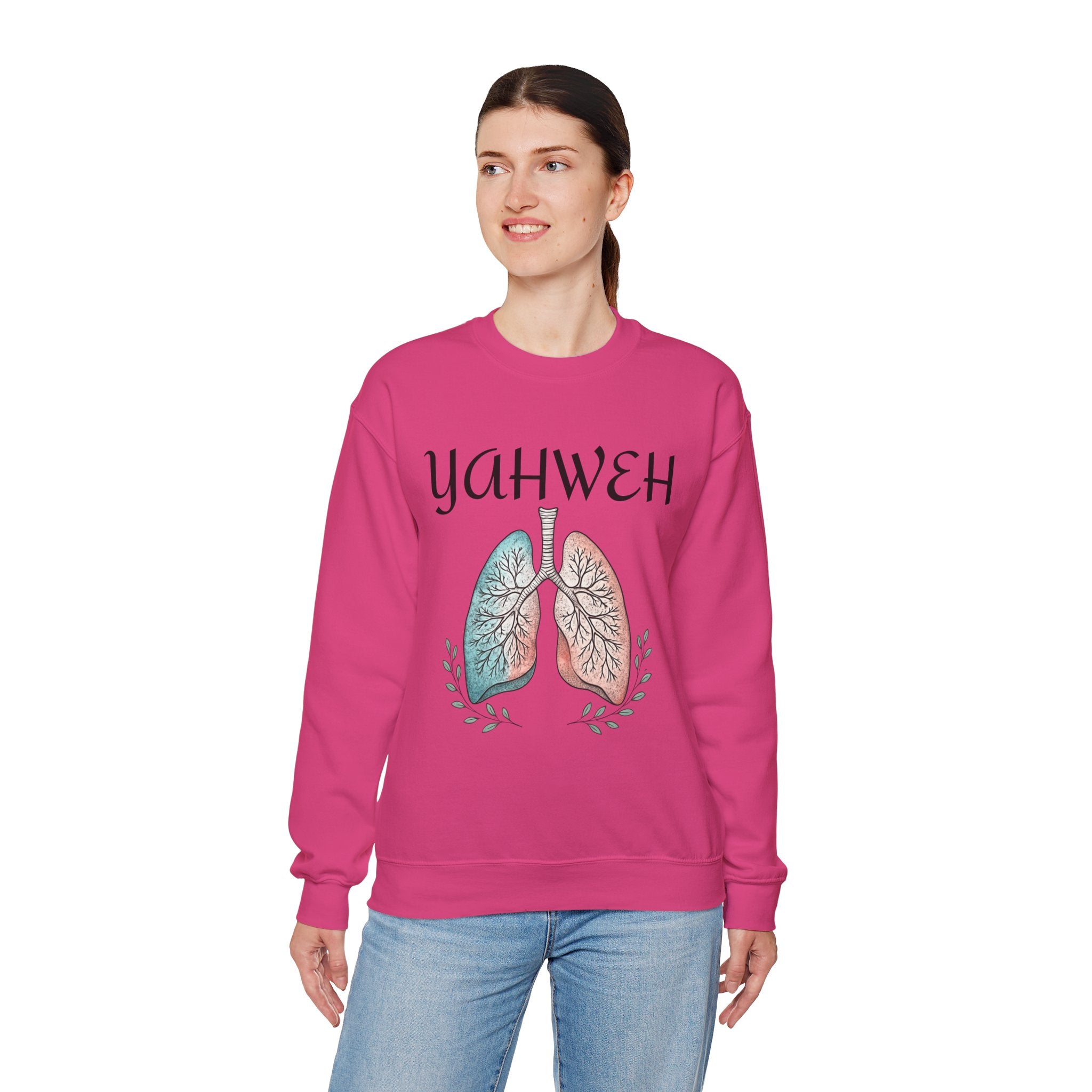 YAHWEH Faith-Inspired Crewneck Sweatshirt Various Colors