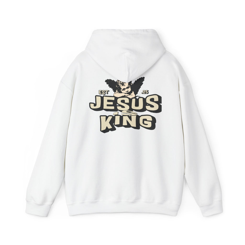 JESUS IS KING Motivational Hooded Sweatshirt