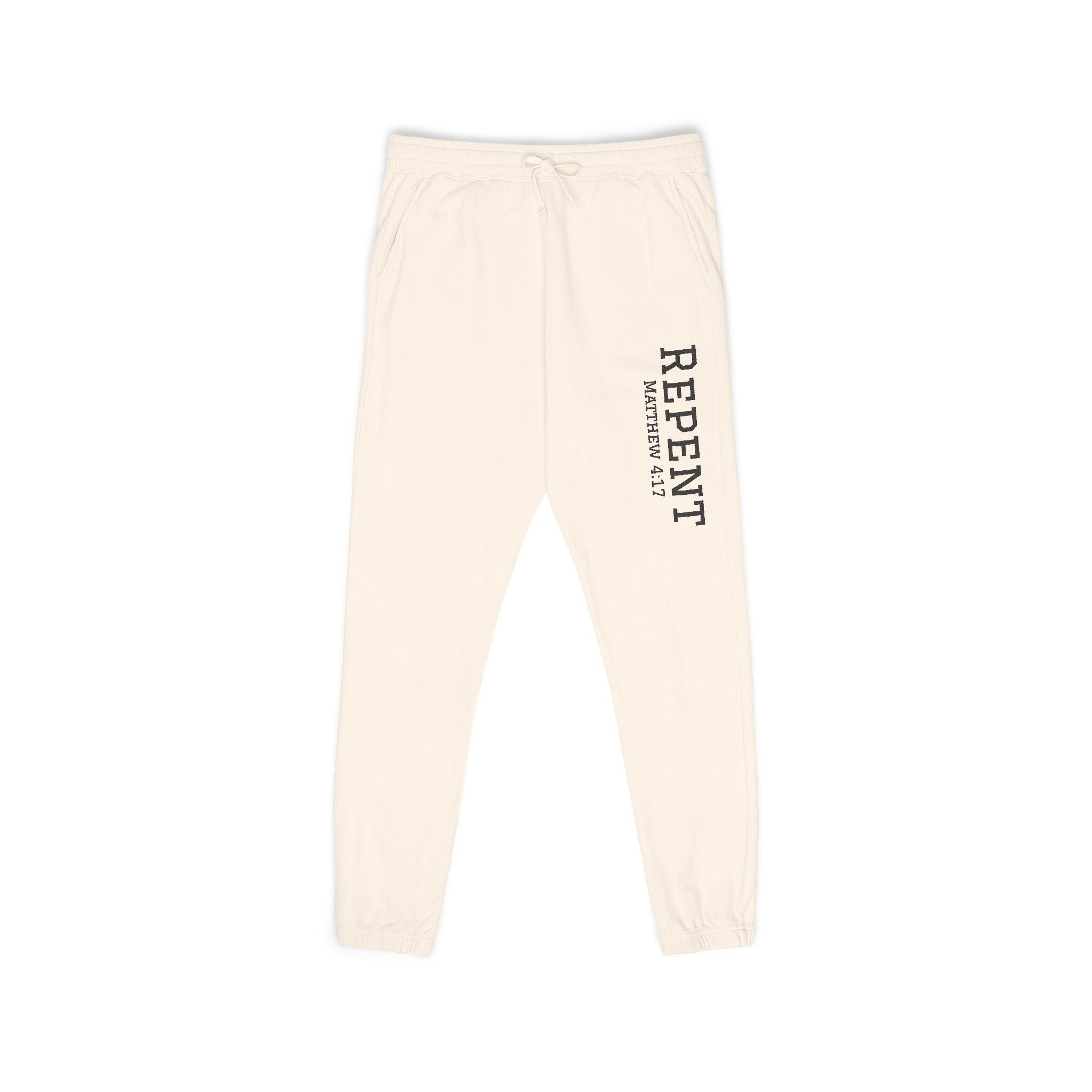 Repent Comfortable Garment-Dyed Fleece Sweatpants Unisex