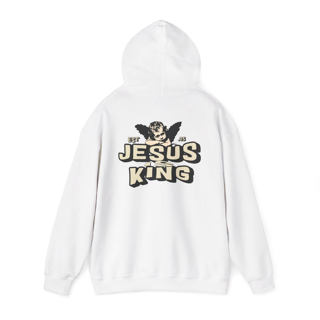 JESUS IS KING Motivational Hooded Sweatshirt