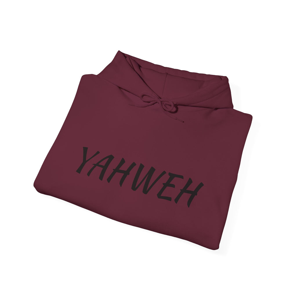 YAHWEH Unisex Heavy Blend™ Hooded Sweatshirt, Cozy Faith Hoodie, Casual Spiritual Sweatshirt, Gift for Believers, Religious Apparel