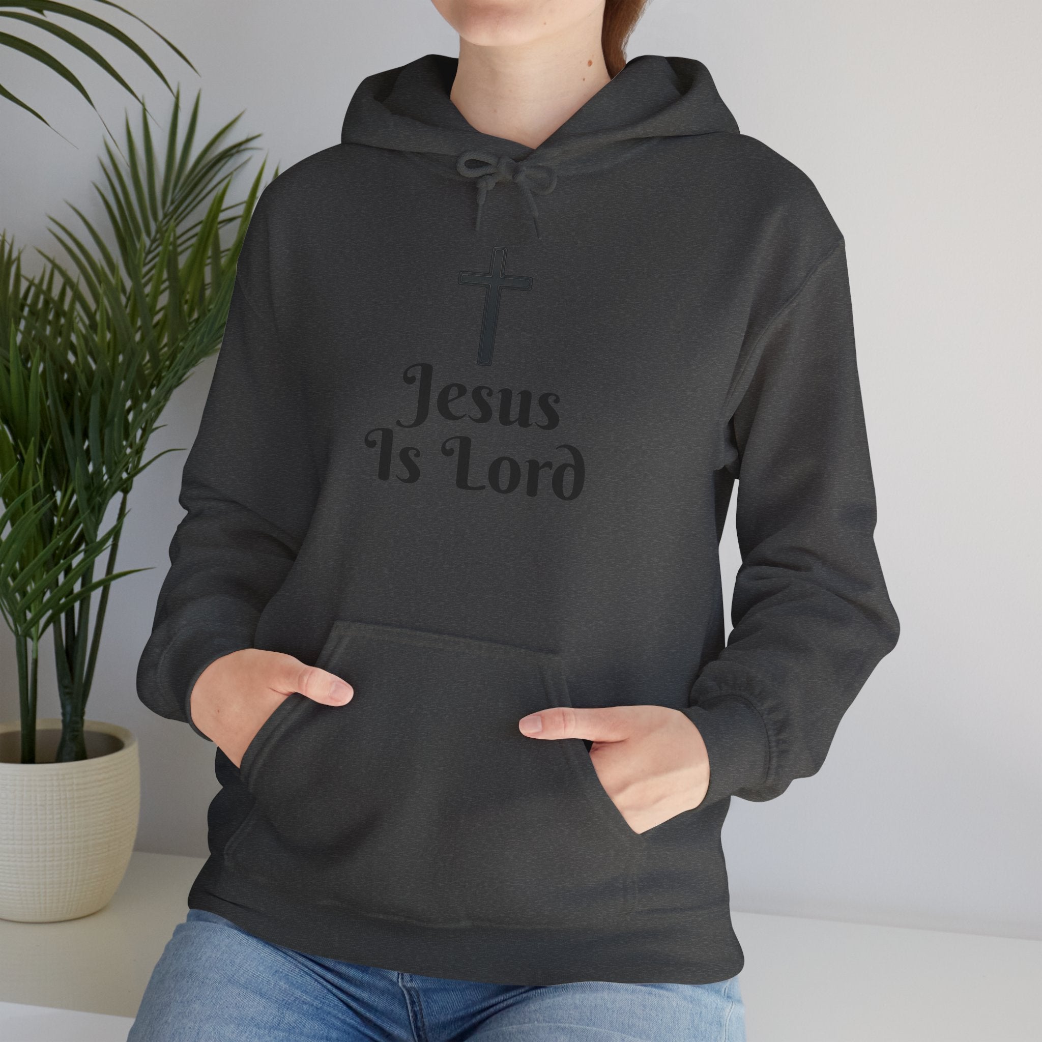 Jesus Is Lord Motivational Hooded Sweatshirt