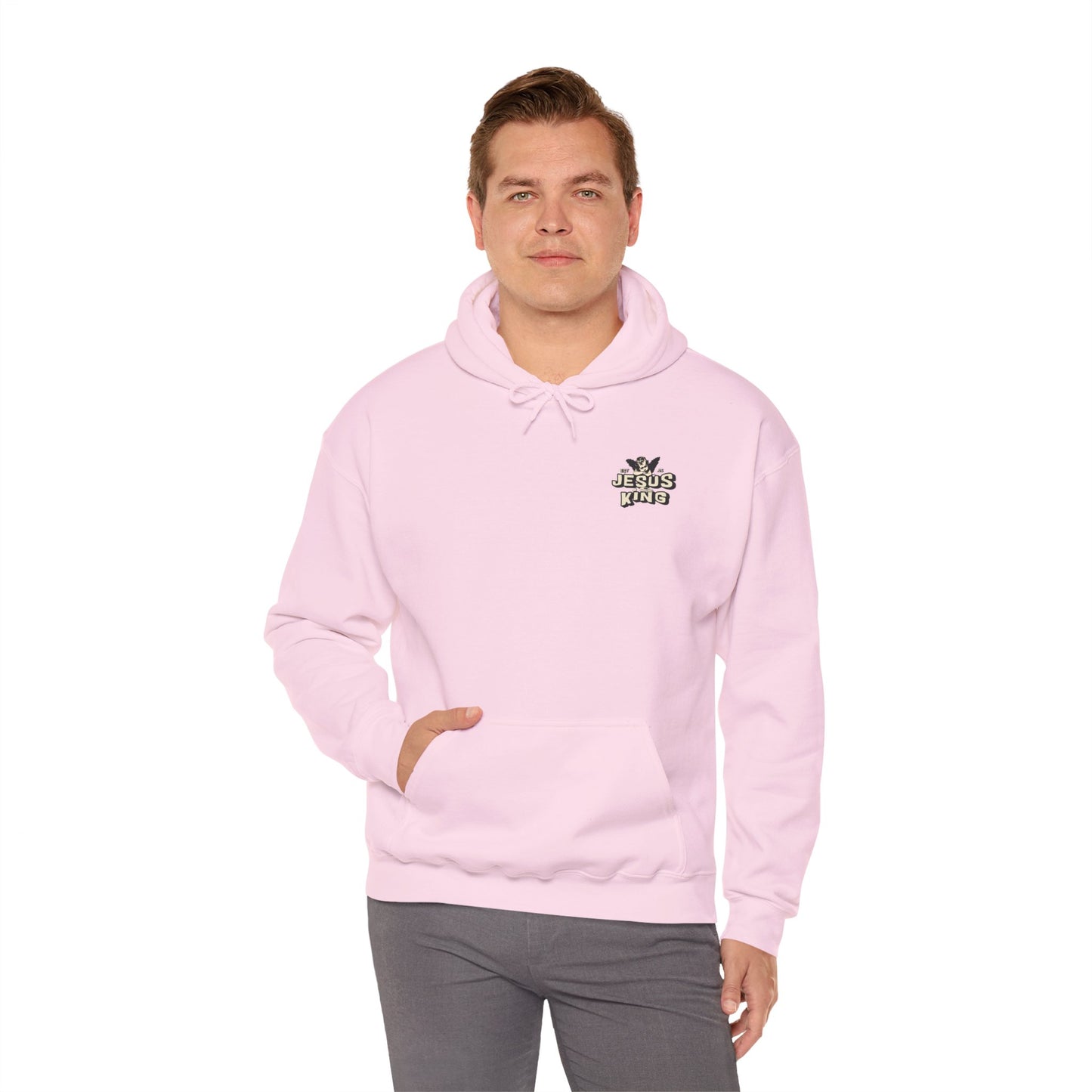 JESUS IS KING Motivational Hooded Sweatshirt