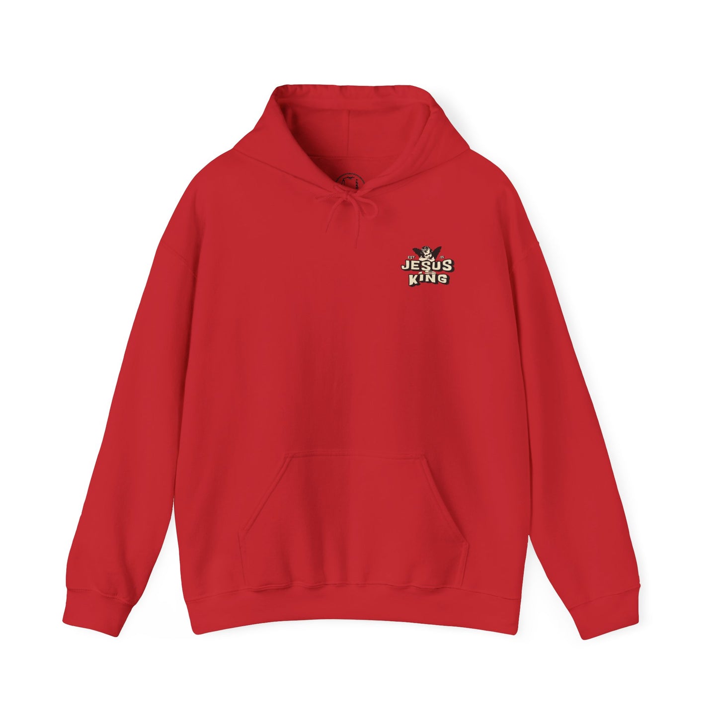JESUS IS KING Motivational Hooded Sweatshirt